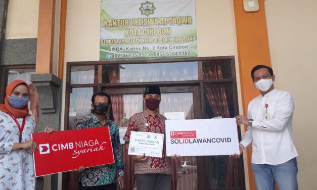 Bantu Warga Terdampak Covid-19, CIMB Niaga Syariah Salurkan Bantuan Melalui LAZISWA At-taqwa