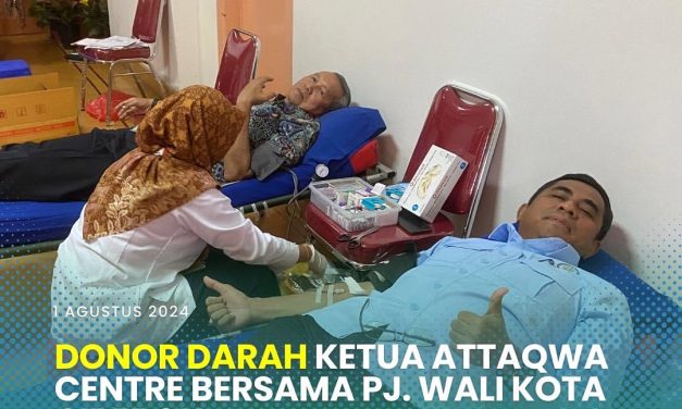 Kegiatan Donor Darah Ketua At Taqwa Bersama Pj Walikota Cirebon