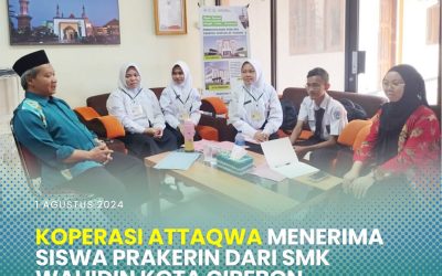 Koperasi At-Taqwa menerima siswa SMK yang akan melakukan Praktik Kerja Industri (PRAKERIN)