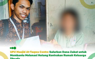 UPZ Salurkan Dana Zakat untuk Melunasi Hutang Kontrakan Rumah