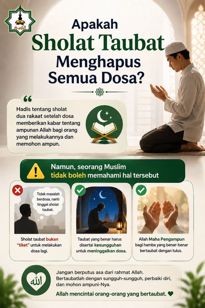 apakah sholat taubat menghapus dosa
