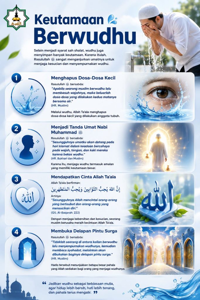 keutamaan berwudhu
