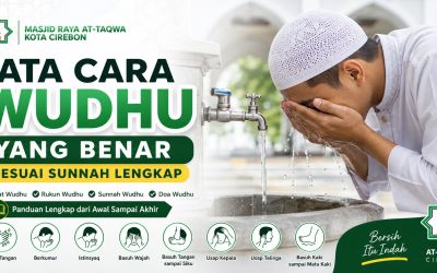 Tata Cara Wudhu yang Benar Sesuai Sunnah Rasulullah S.A.W
