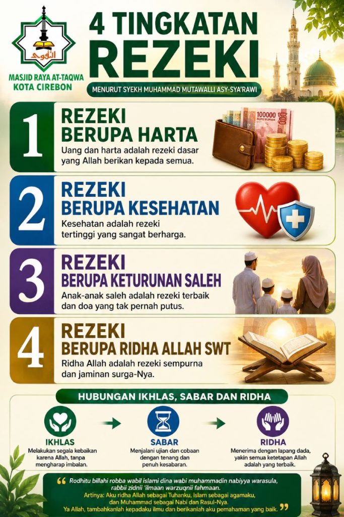 empat tingkatan rezeki menurut islam